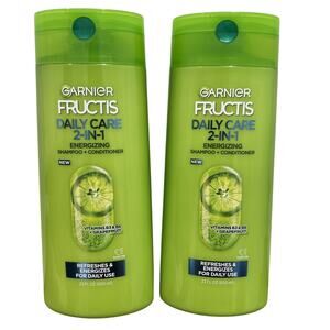 2x Garnier Fructis Daily Care 2-in-1 Shampoo and Conditioner 22 fl oz